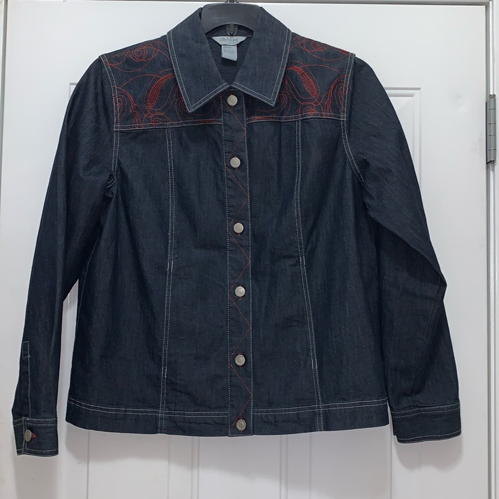 3/$15 City Blues Koret denim jacket size large